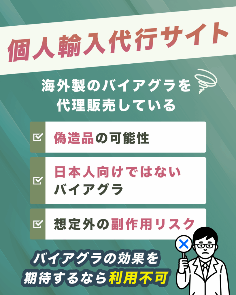 個人輸入は海外製のバイアグラをインターネット販売