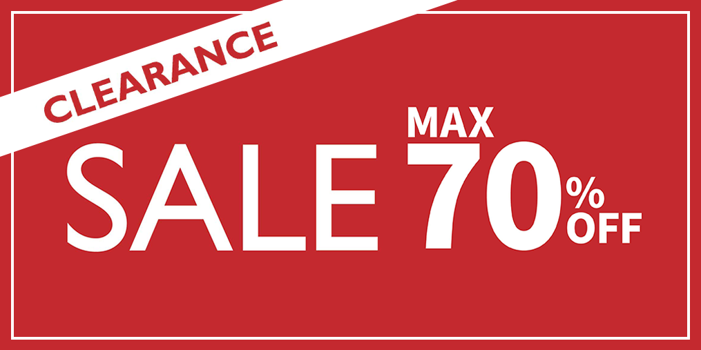 2018 CLEARANCE SALEスタート！MAX70％OFF！